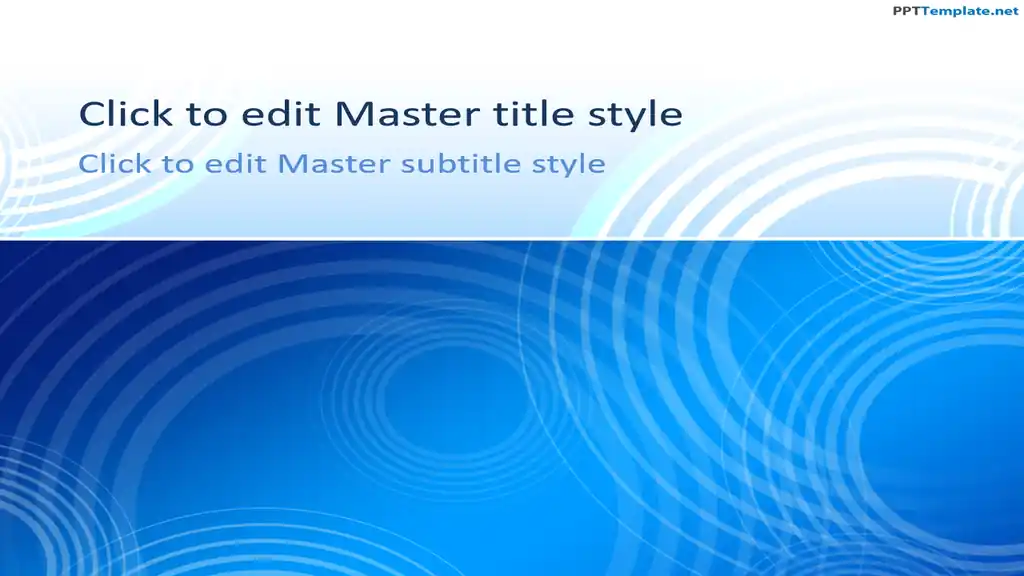 Free Blue PPT Template