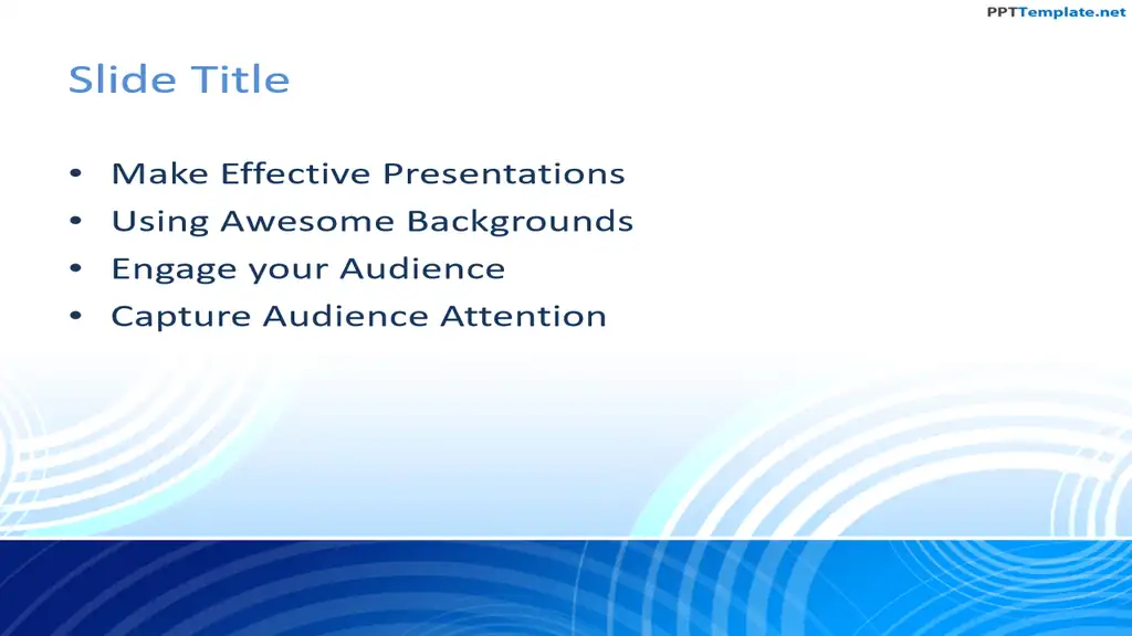 Free Blue PPT Template