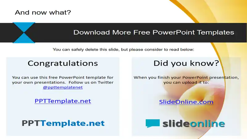 Free Peach PPT Template