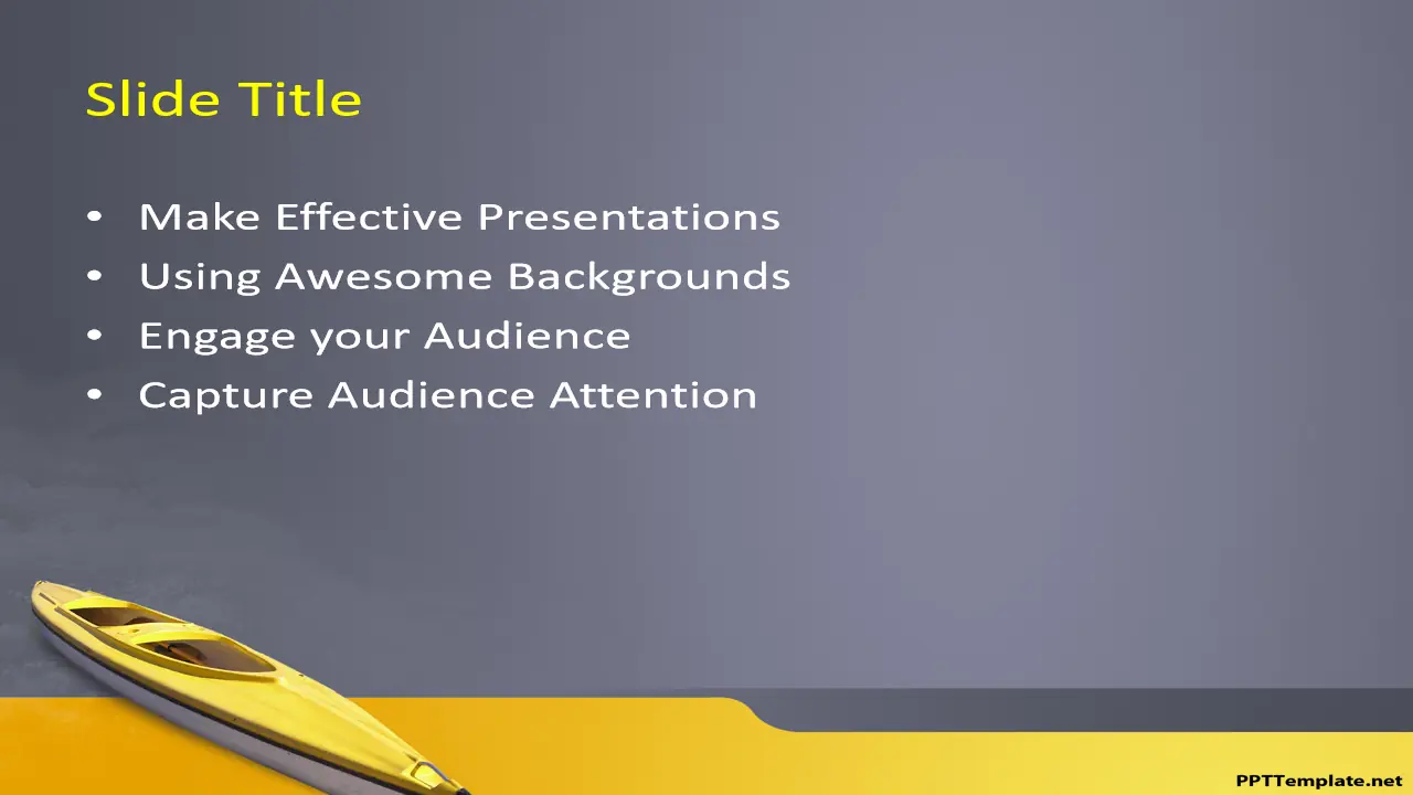 Free Boating PPT Template