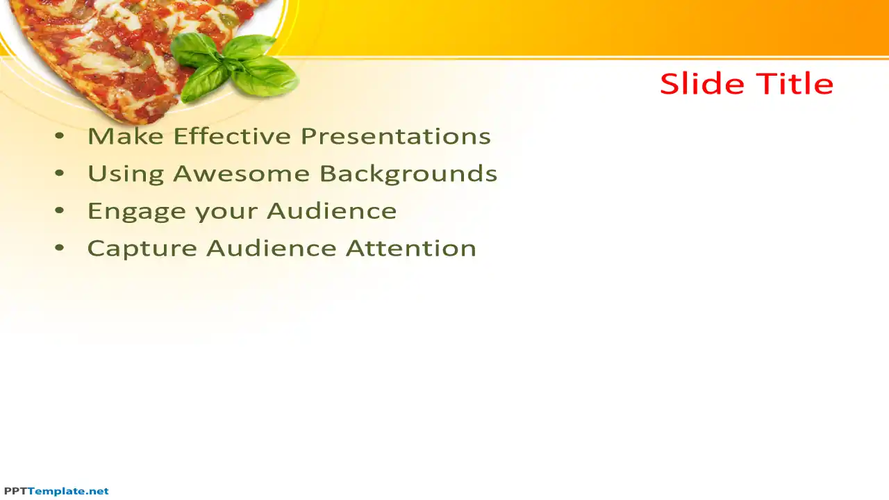 Free Pizza PPT Template