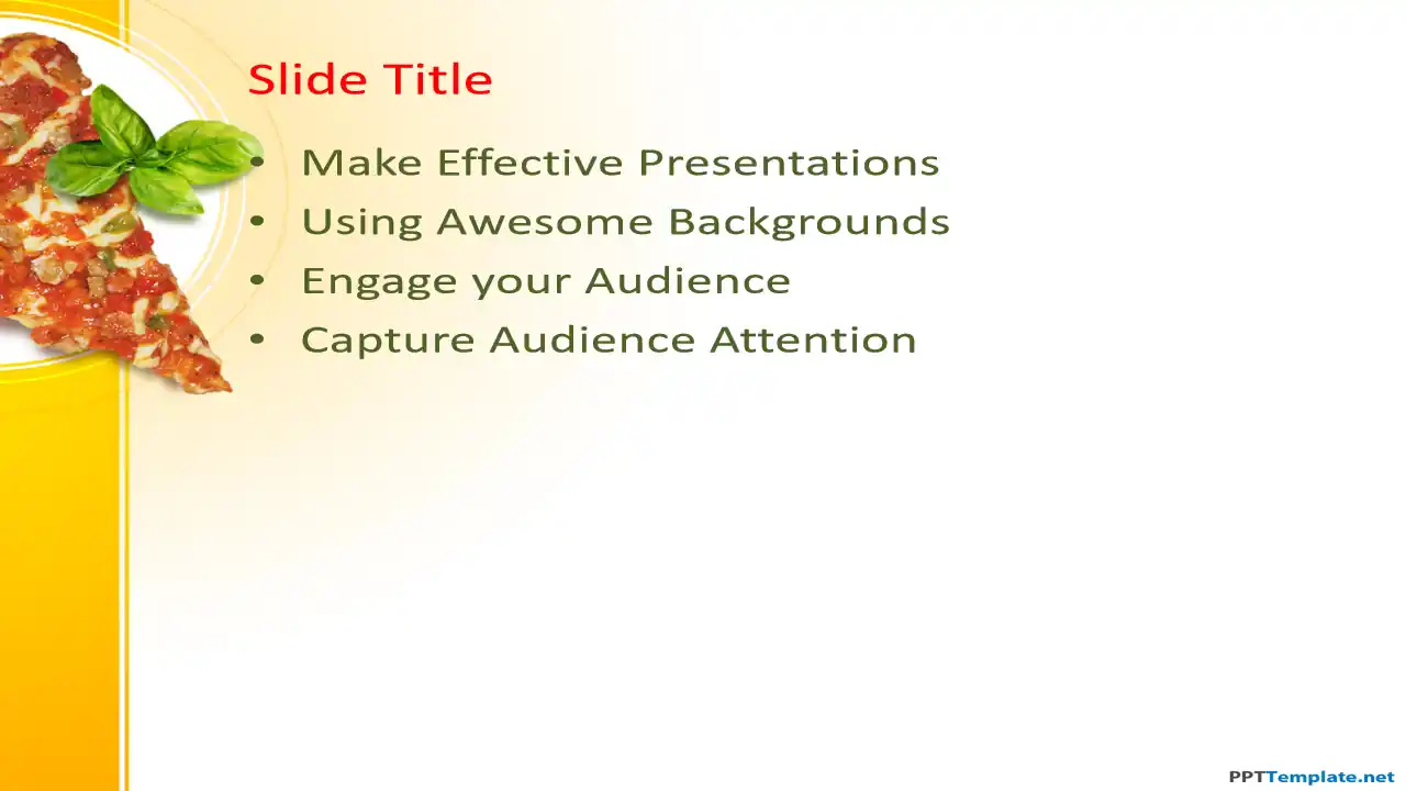 Free Pizza PPT Template
