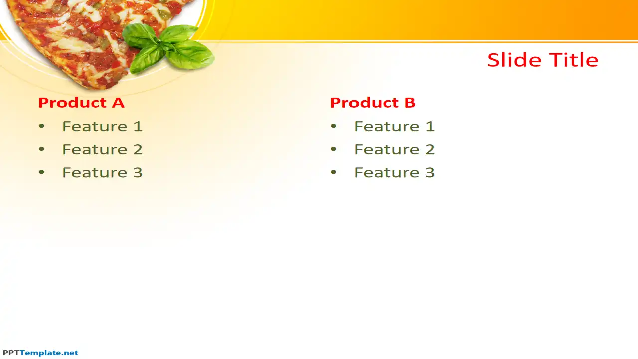 Free Pizza PPT Template