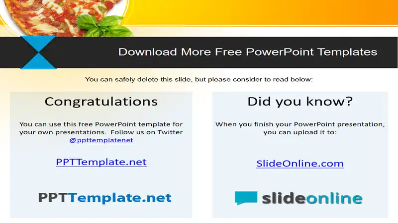 Free Pizza PPT Template