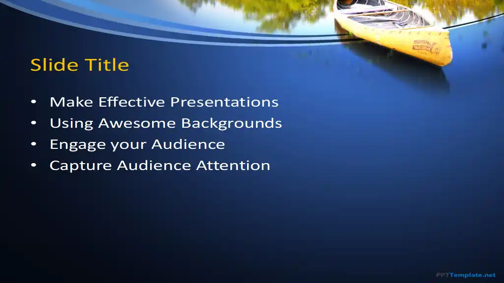 Free Boat Canoe PPT Template