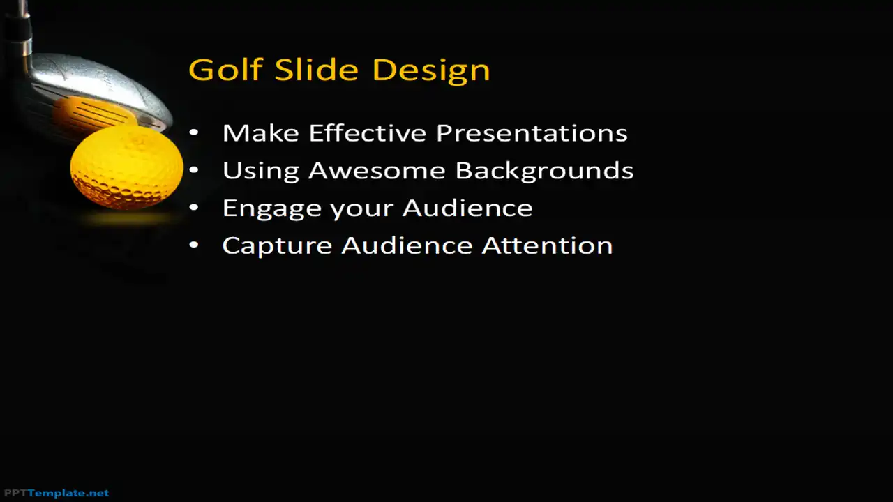 Plantilla PPT de Golf Gratis