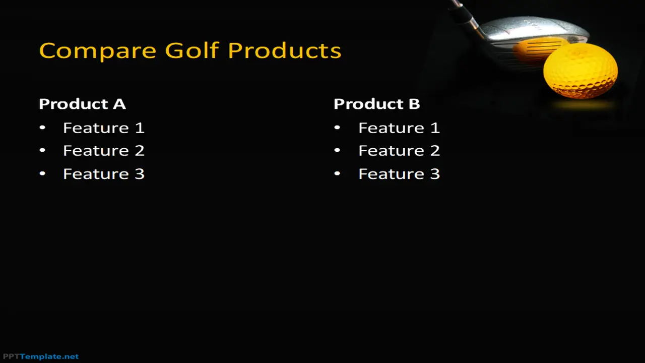 Plantilla PPT de Golf Gratis