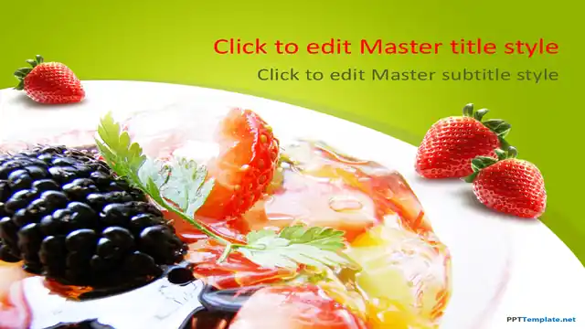 Free Dessert Food PPT Template
