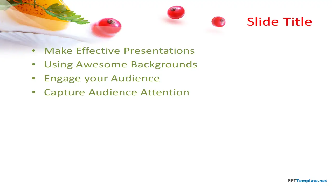 Free Dessert PPT Template