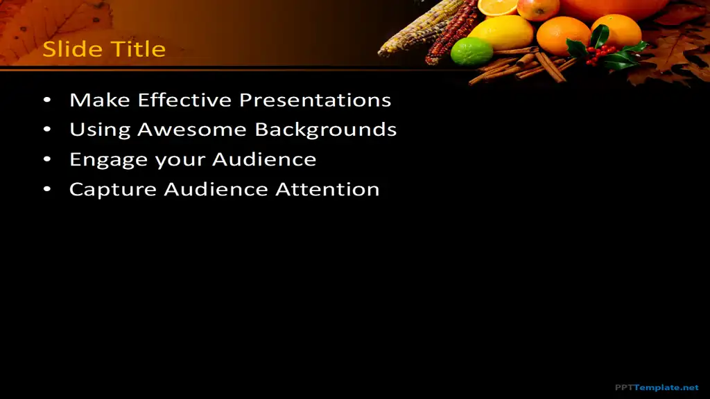 Free Pumpkin PPT Template