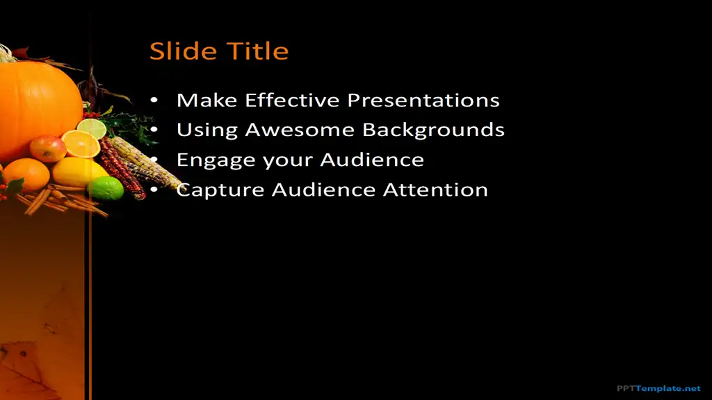 Free Pumpkin PPT Template