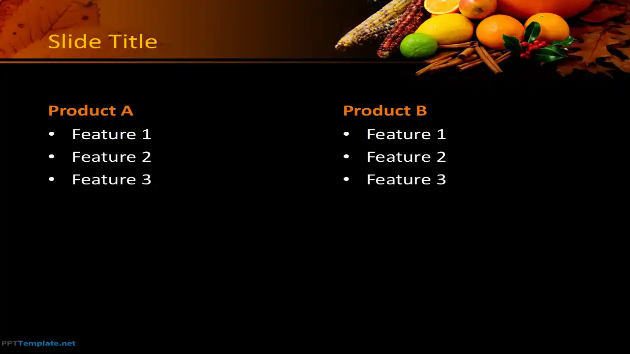 Free Pumpkin PPT Template