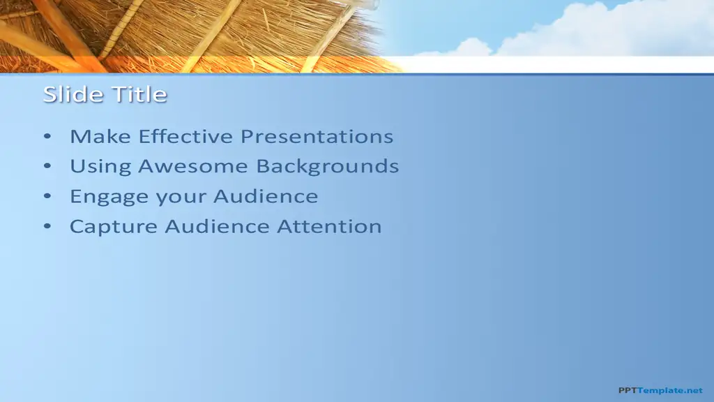 Free Beach Relax PPT Template