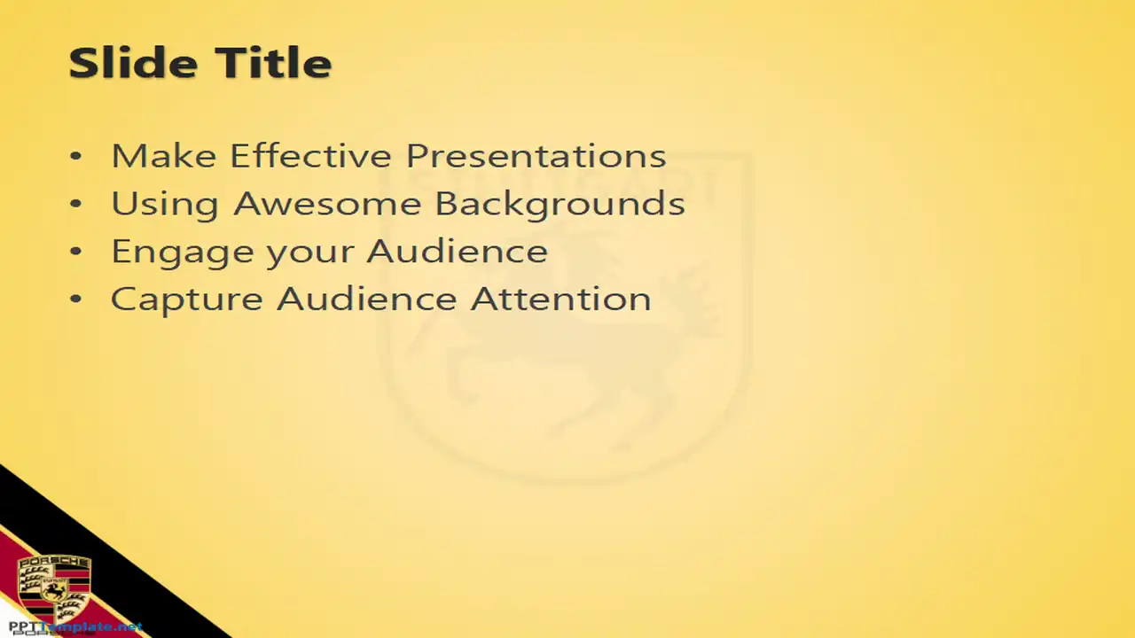 Free Porsche PPT Template
