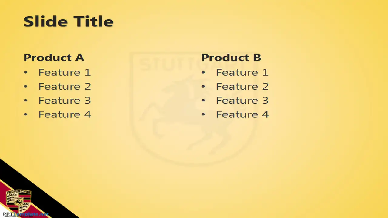 Free Porsche PPT Template