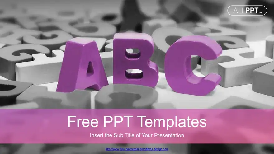 ABC Alphabet Blocks PowerPoint Templates