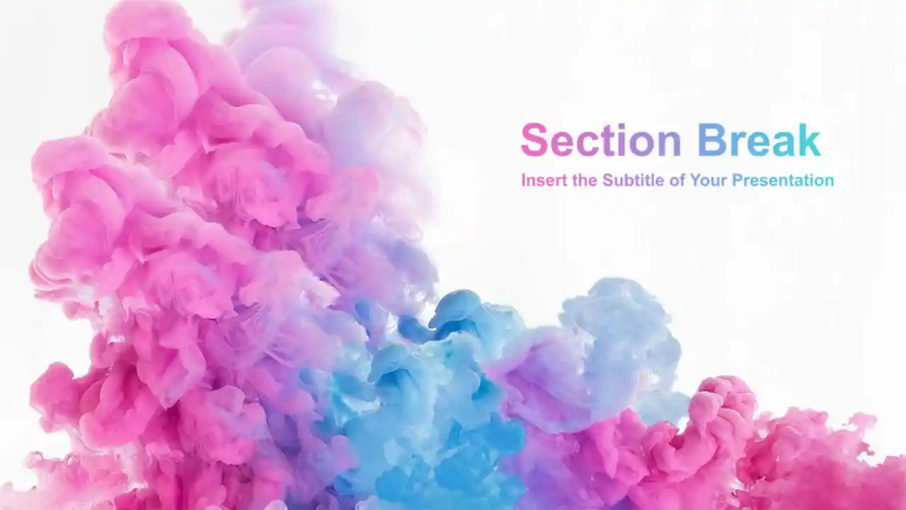 Abstract Ink Drop PowerPoint Templates