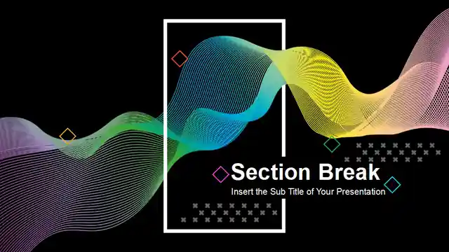 Abstract Wave Lines PowerPoint Templates