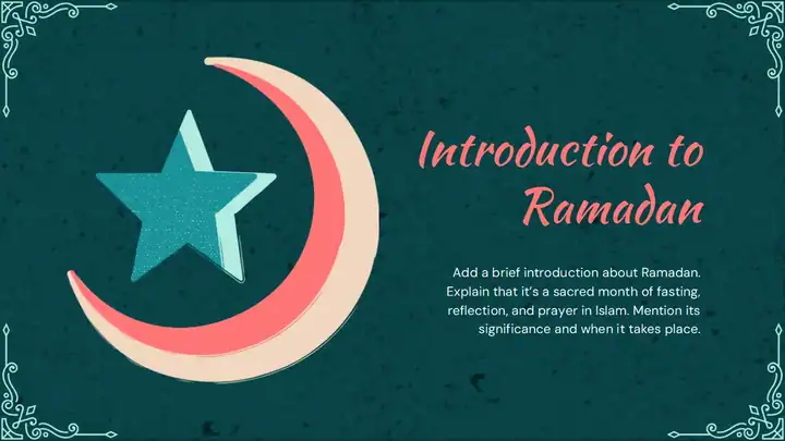 Activities During the Month of Ramadan Slides