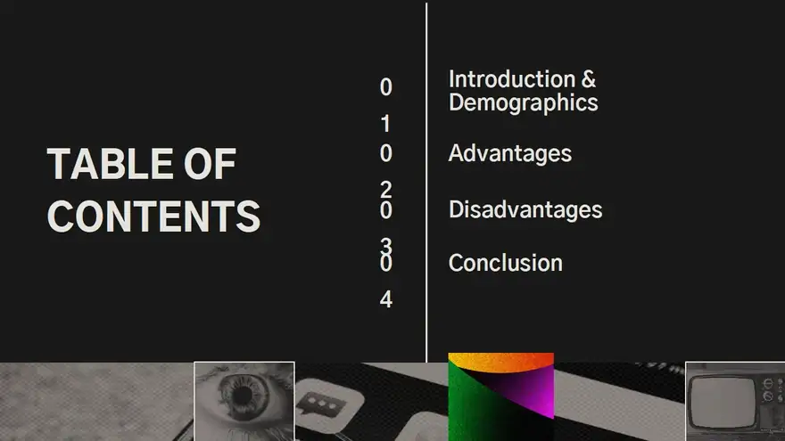 Advantages And Disadvantages of Mass Media Slides