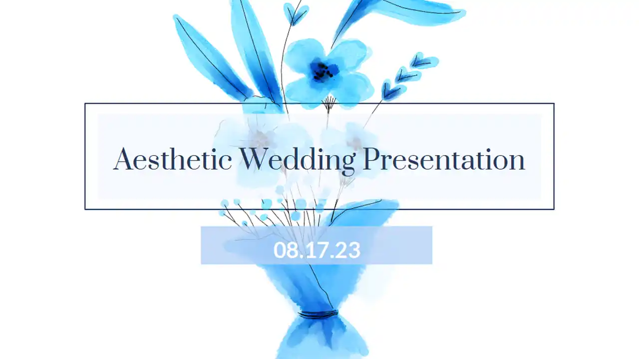Aesthetic Wedding Slides