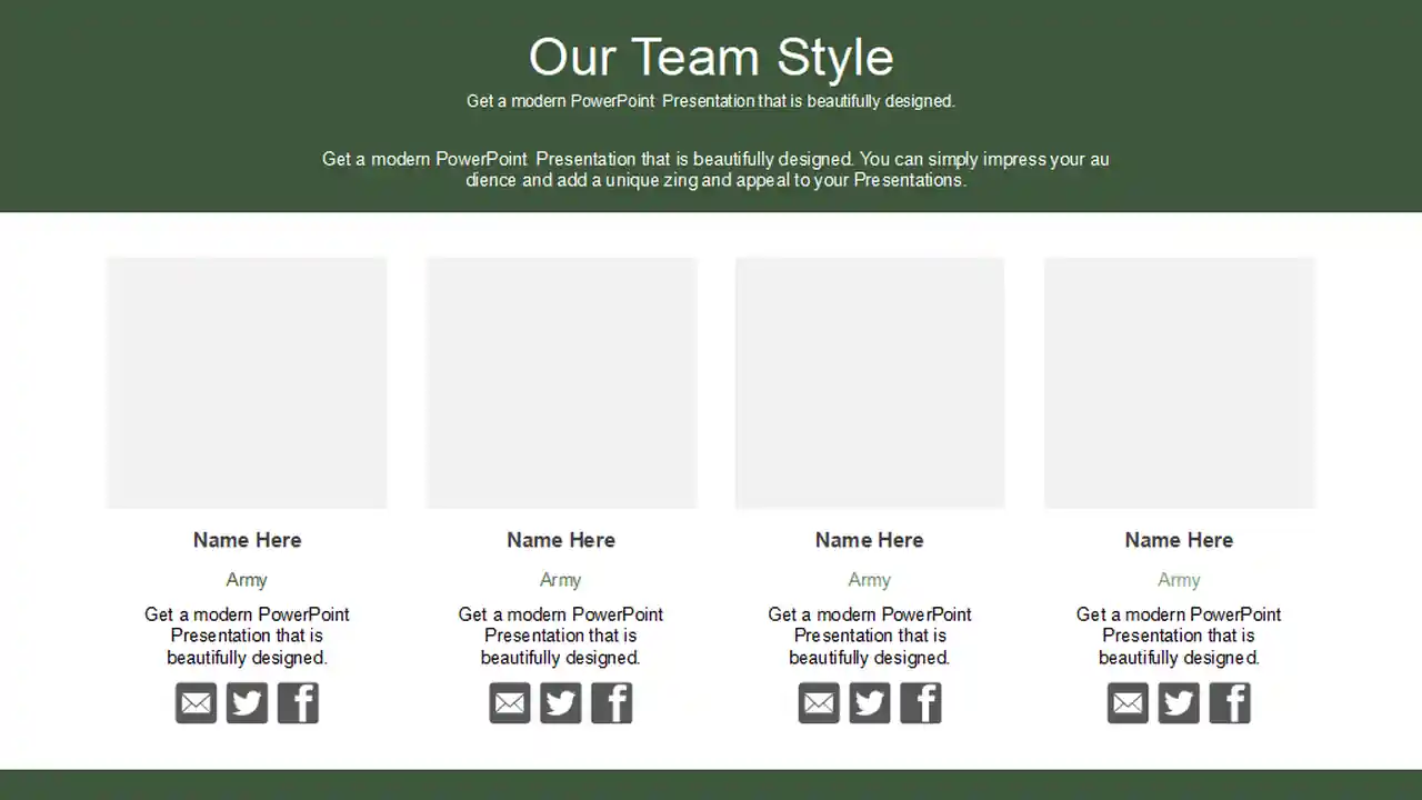 Army Soldier in Action PowerPoint Templates