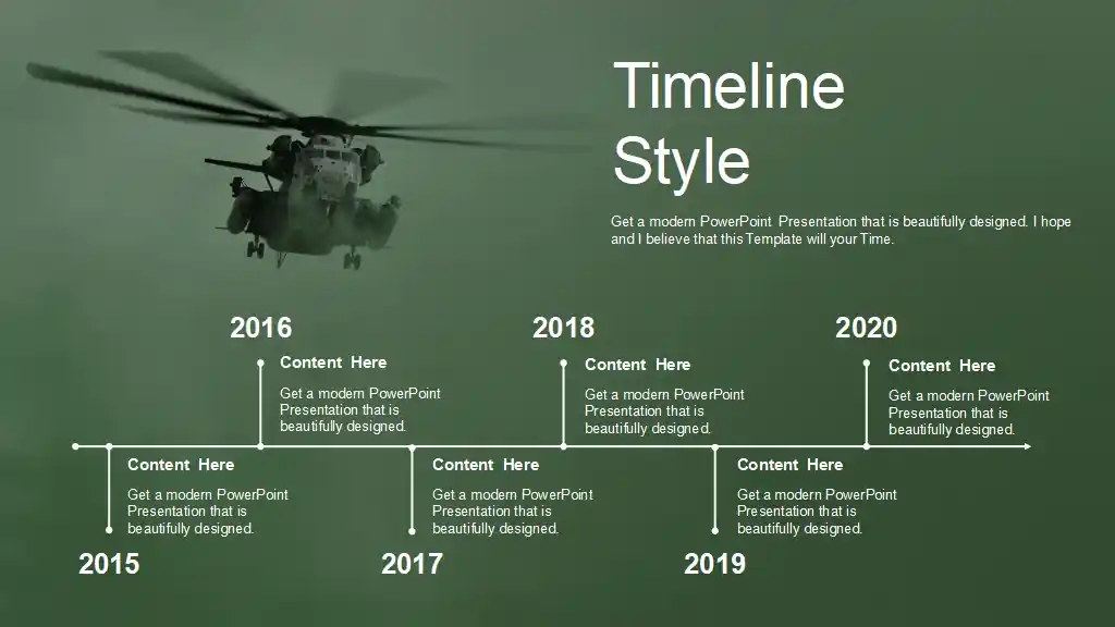 Army Soldier in Action PowerPoint Templates