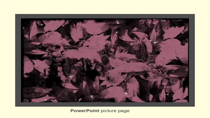 Autumn leaves template