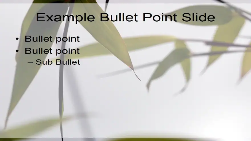 Bamboo PowerPoint Template