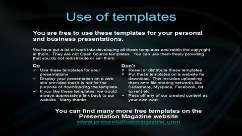 Blue Lights PowerPoint Template