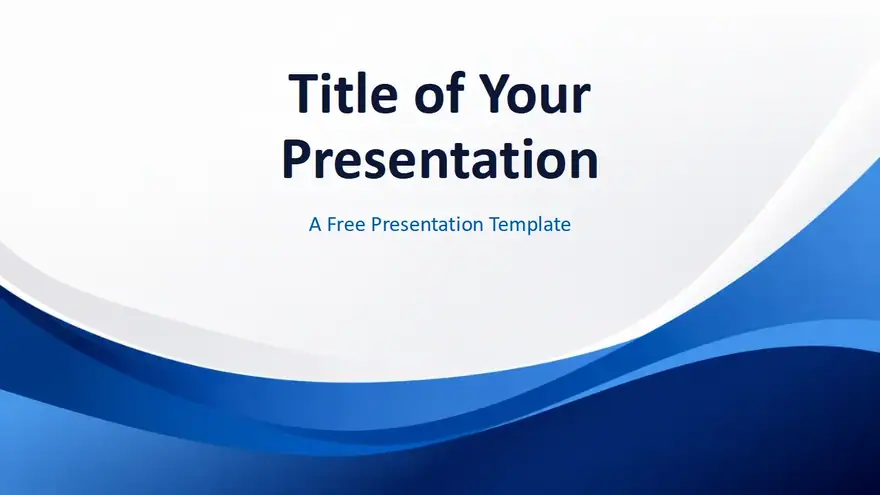 Blue Wave Corporate Template