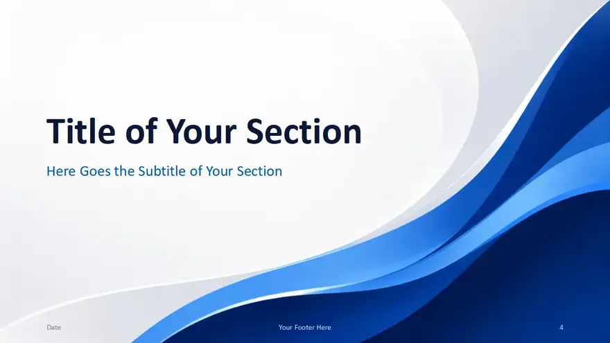 Blue Wave Corporate Template
