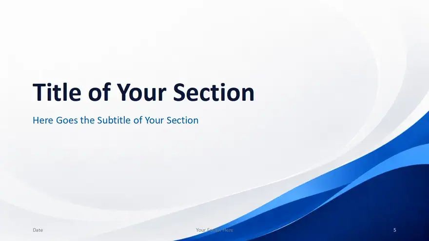 Blue Wave Corporate Template