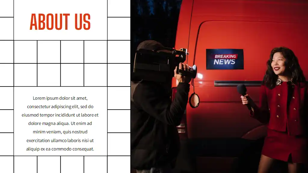 Bold Minimal Media Company Brand Slides