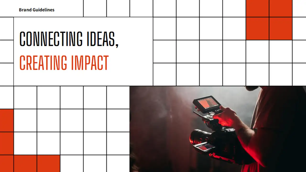 Bold Minimal Media Company Brand Slides