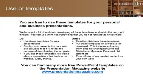 Bookcase PowerPoint Template