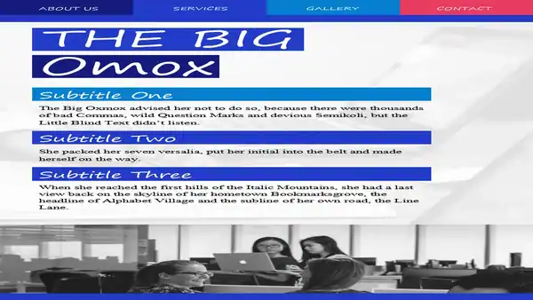 Business Brochure School Newsletter free template for Google Slides and PPT.