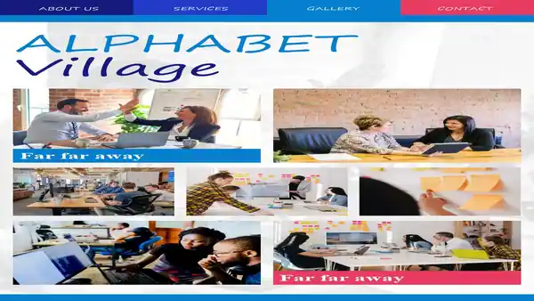 Business Brochure School Newsletter free template for Google Slides and PPT.