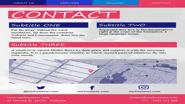 Business Brochure School Newsletter free template for Google Slides and PPT.