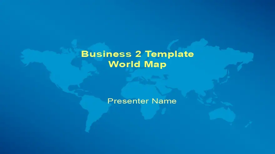 Business world map template