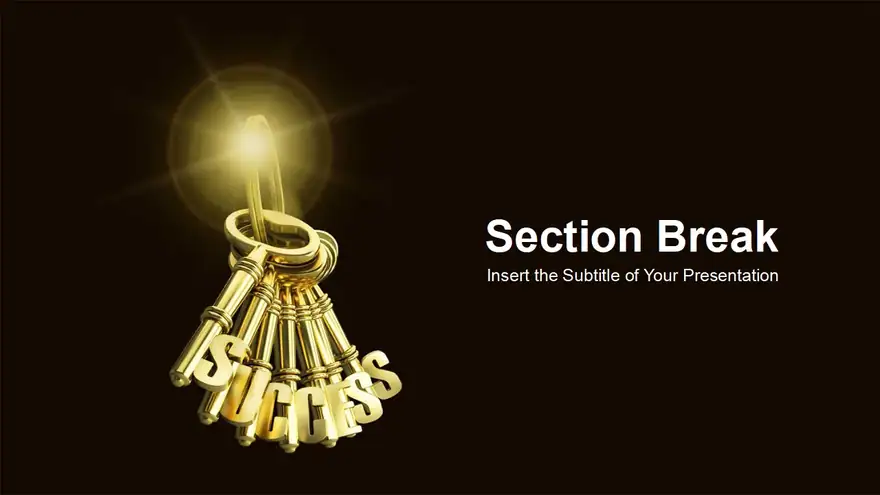 Businessman Hand Golden Key PowerPoint Templates