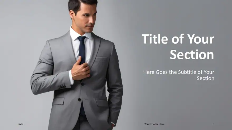 Businessman Poses Template