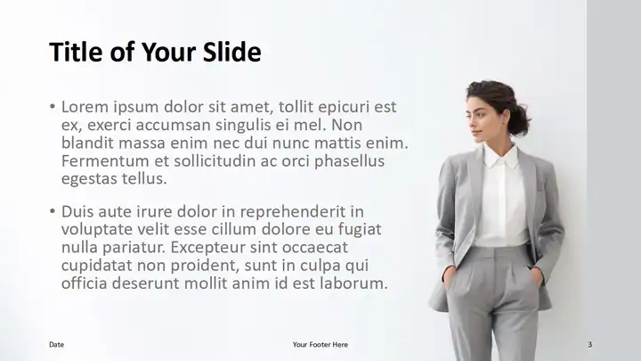 Businesswoman Postures Template