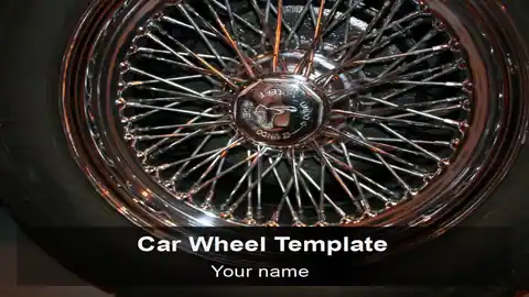 Car Wheel PowerPoint Template