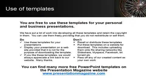 Car Wheel PowerPoint Template