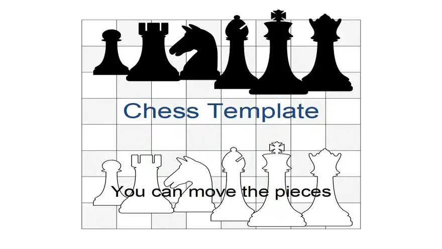 Chess Set Vector PowerPoint Template