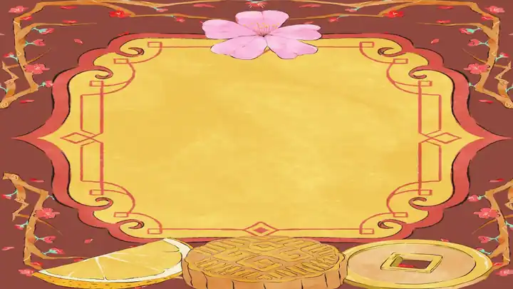 Chinese New Year Border Background Notes