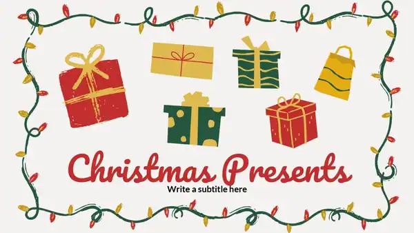 Christmas Gift Wishlist Presentation for Family and Friends