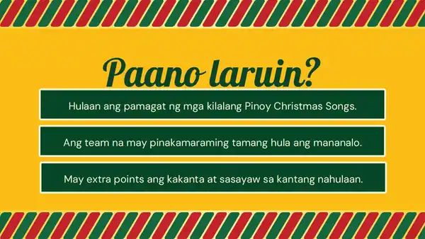 Christmas Singing Tradition Game Night Slides