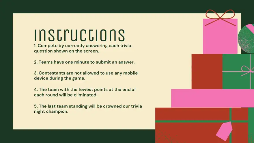Christmas Trivia Night Slides
